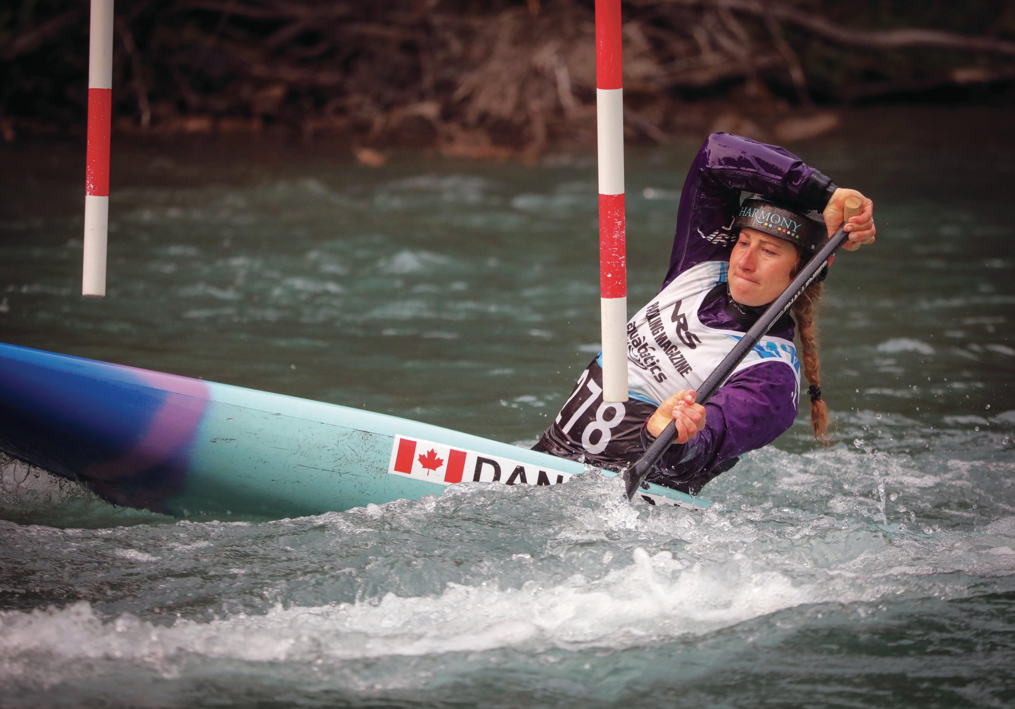 Louise Kinclair canoeing
